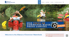 Desktop Screenshot of allianceofdownriverwatersheds.com